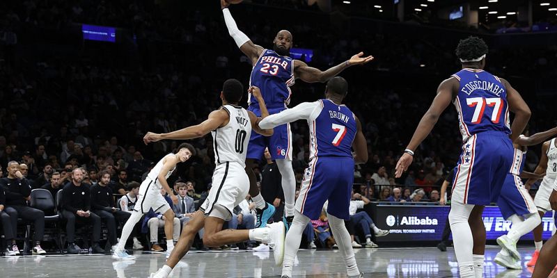 LeBron James debitovao za Philadelphiju u predsezonskom meču protiv Brooklyn Netsa
