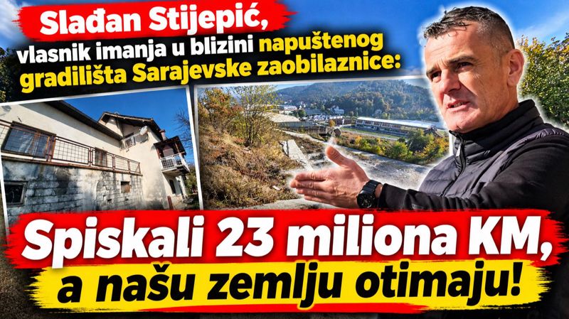 Zastoj na Sarajevskoj zaobilaznici: Potrošena 23 miliona KM, a neriješeni imovinski odnosi koče nastavak radova