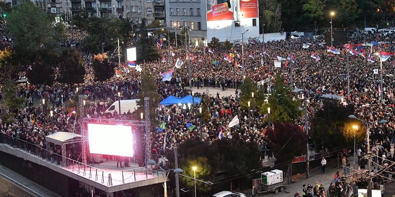 Veliki završni skup Studentske liste u Beogradu: Blokirani mostovi i centralne saobraćajnice