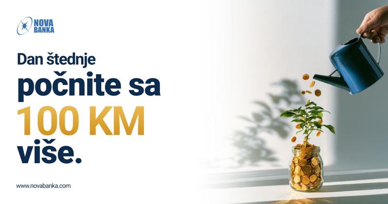 Nova banka nagrađuje klijente povodom Međunarodnog dana štednje