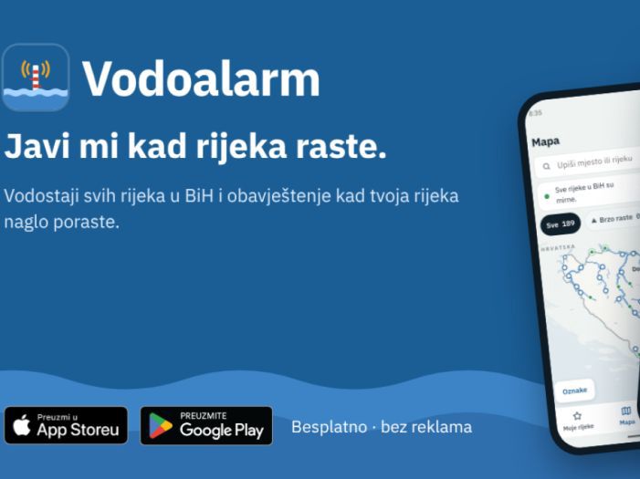 Inovator iz Sanskog Mosta kreirao aplikaciju za rano upozoravanje na porast vodostaja u BiH