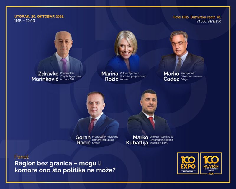 Uloga privrednih komora u regionalnom povezivanju: Mogu li poslovne asocijacije djelovati brže od politike?