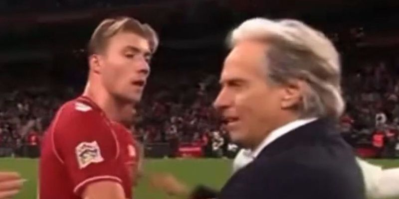 Incident nakon utakmice: Danski napadač odgurnuo selektora Portugala usred tenzija oko Ronalda