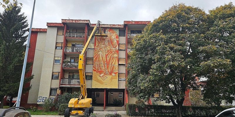 Italijanski umjetnik Luka Cani oslikao 13. mural u Prijedoru