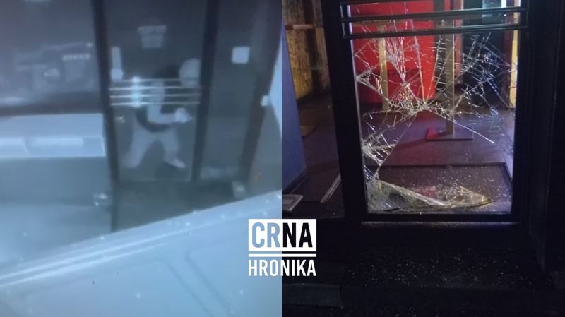 Provala u ugostiteljski objekat na Čobaniji: Razbijeno staklo i ukraden novac, nadzorne kamere snimile počinioca