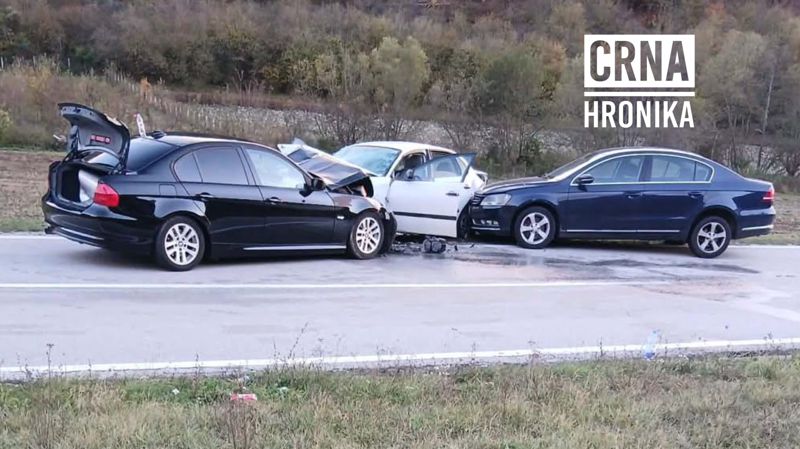 Teška saobraćajna nesreća na prevoju Komar: Četiri lica teško povrijeđena, među njima i maloljetnik
