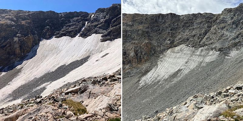 Dramatično povlačenje glečera u Coloradu usljed rekordnih vrućina i manjka snijega