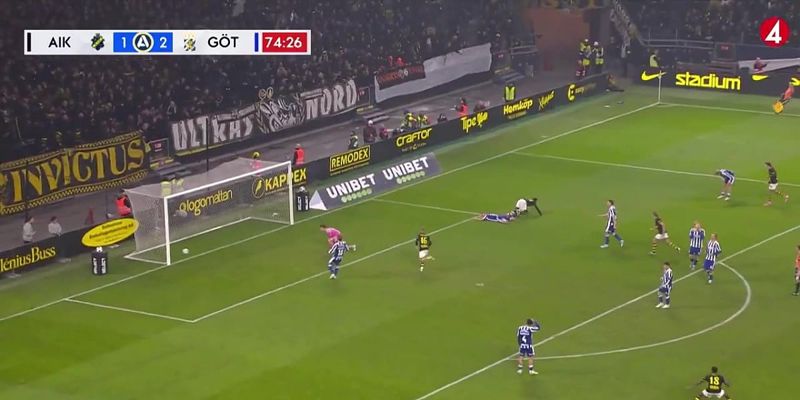 Spektakularan pogodak u Švedskoj: AIK i Göteborg remizirali u uzbudljivom derbiju