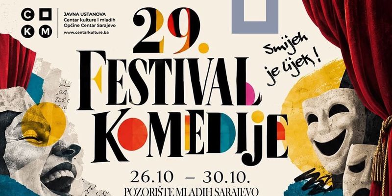 Krajem oktobra počinje 29. festival komedije "Smijeh je lijek" u Centru kulture i mladih Općine Centar