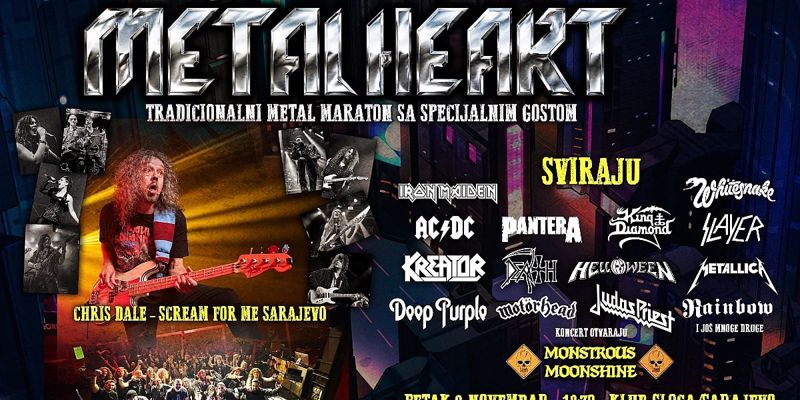 Metal Heart i Chris Dale ponovo pred sarajevskom publikom 6. novembra u Slogi