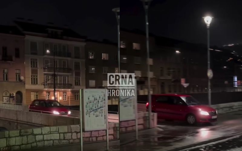 Nesavjesni vozač prešao automobilom preko Latinske ćuprije u centru Sarajeva