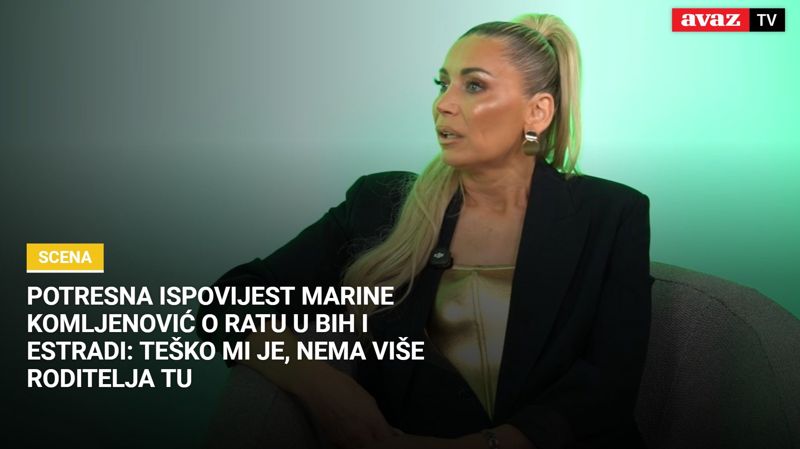 Ispovijest Marine Komljenović o ratnom periodu u BiH i estradnoj karijeri: Teško mi je, nema više mojih roditelja