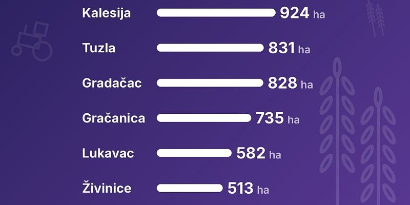 Povećanje jesenje sjetve u Tuzlanskom kantonu: Najviše površina rezervisano za pšenicu, prednjači Kalesija