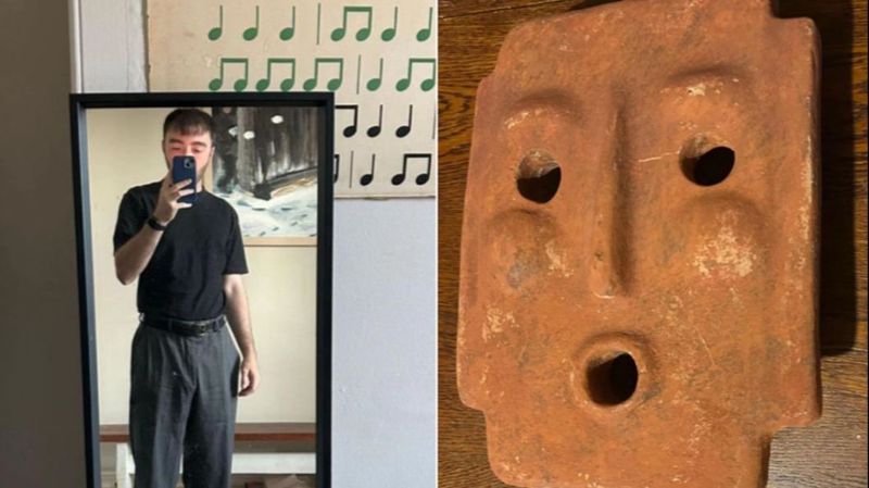 Kupio kamenu masku za tri funte, pa otkrio da vrijedi skoro hiljadu