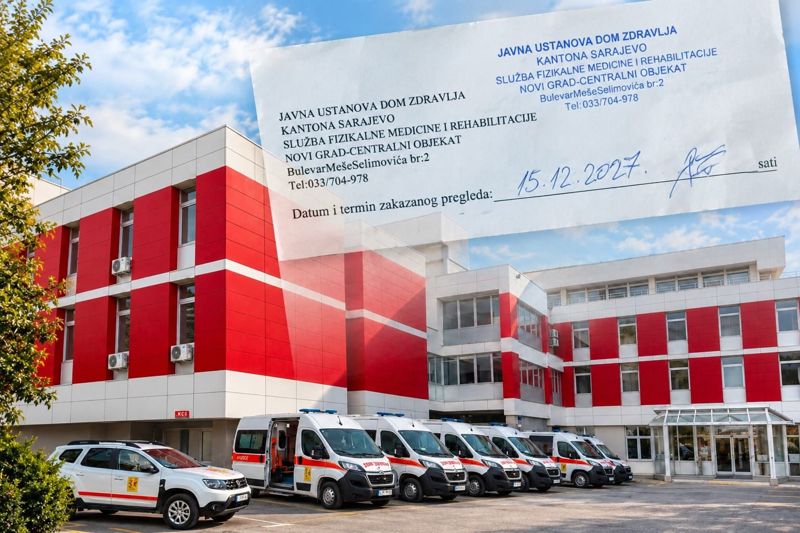 Pacijent u devetoj deceniji dobio termin za fizikalnu terapiju tek krajem 2027. godine