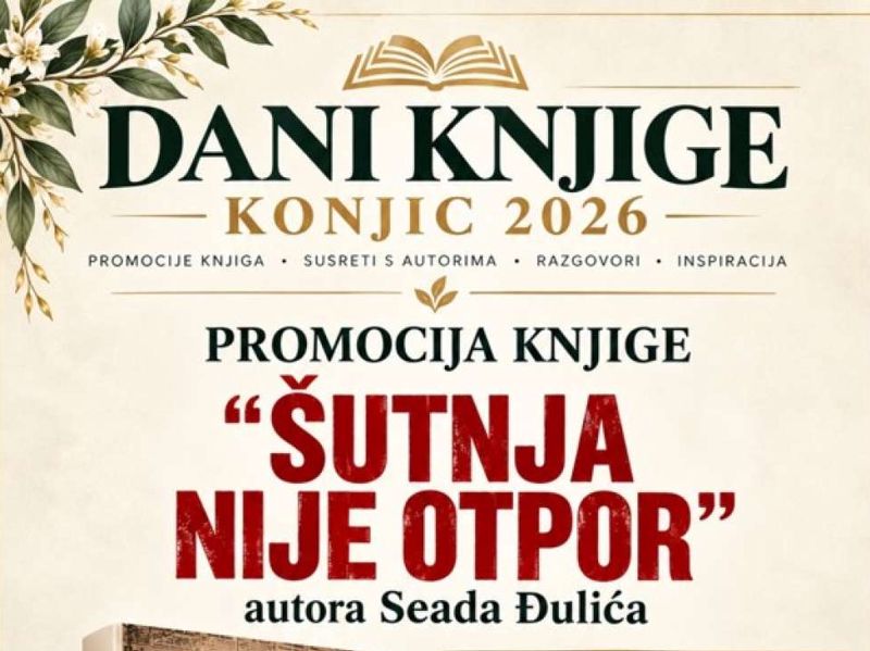 Knjiga "Šutnja nije otpor" Seada Đulića bit će predstavljena u Konjicu