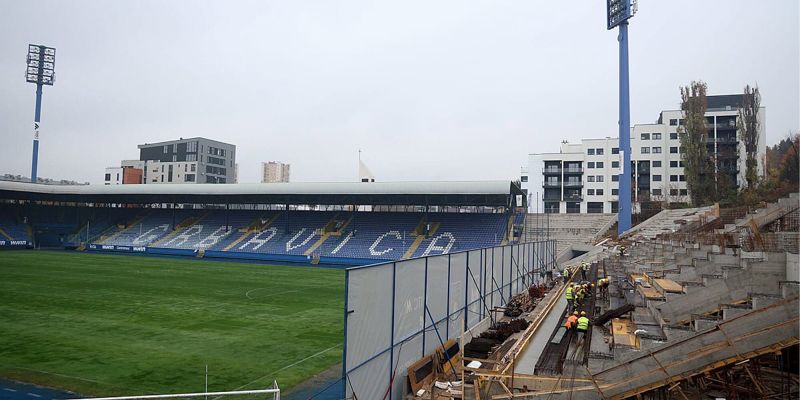 Napredak na izgradnji južne tribine stadiona Grbavica