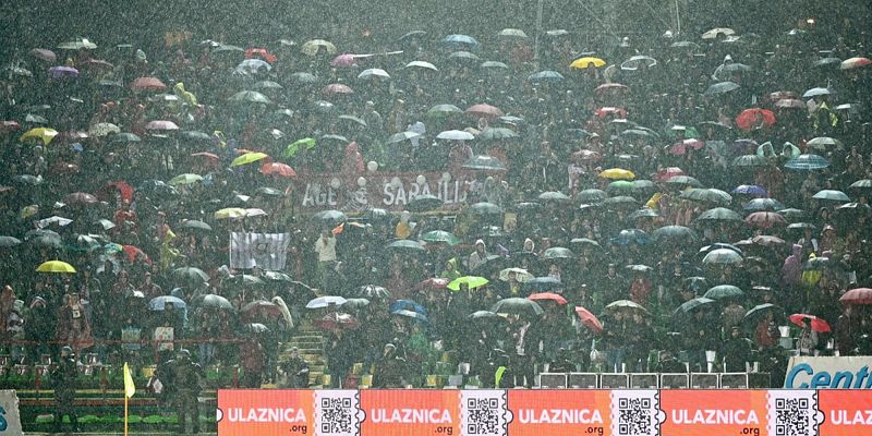 Atmosfera na tribinama Koševa tokom 161. vječitog derbija