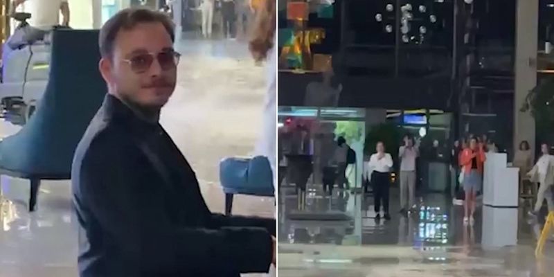 Neobične scene u Turskoj: Pijanista svirao muziku iz "Titanika" dok je voda plavila hotel