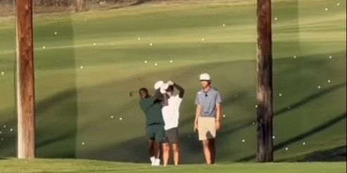 Kevin Hart snažnim udarcem poslao lopticu za golf pravo na svadbeno slavlje