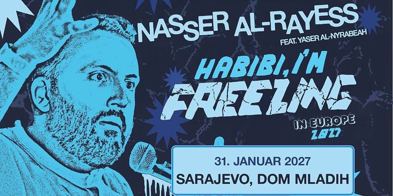 Poznati komičar Nasser Al-Rayess krajem januara nastupa pred sarajevskom publikom