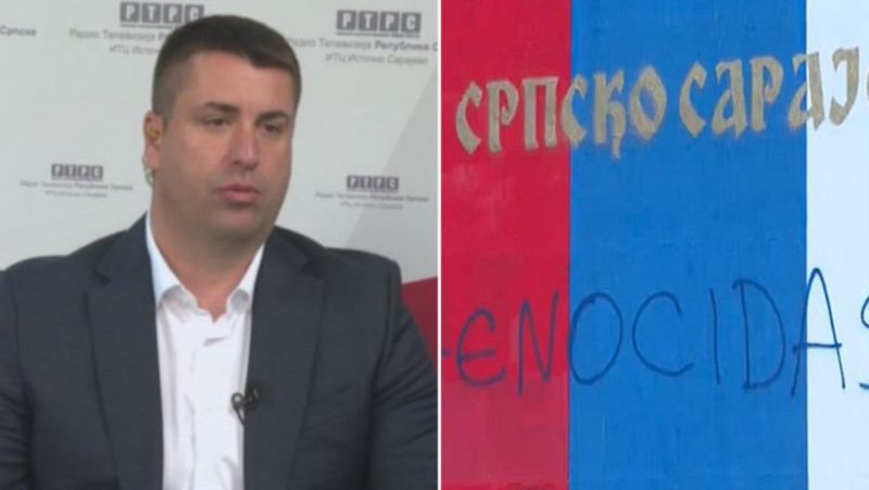 Katić osudio skrnavljenje murala u Istočnom Sarajevu i uputio optužbe prema Federaciji BiH