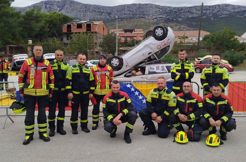 Vatrogasci iz Vogošće usavršavali vještine spašavanja na međunarodnom treningu u Hrvatskoj
