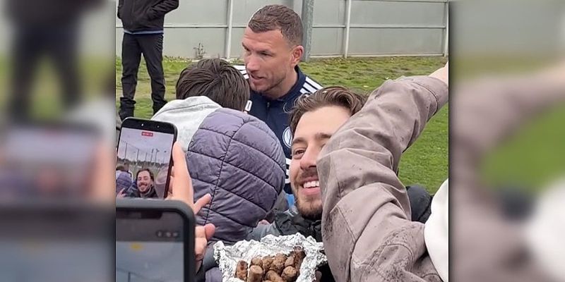 Njemački influenser ponudio ćevape Edinu Džeki tokom treninga, bh. fudbaler ostao fokusiran na navijače