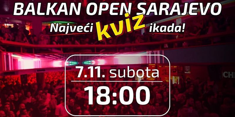 Balkan Open stiže u Sarajevo: Regionalno kvizaško takmičenje okuplja ekipe iz četiri države