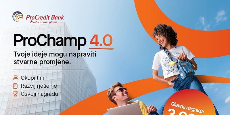 ProCredit Bank pokreće prijave za četvrti ProChamp: Glavna nagrada iznosi 3.000 KM
