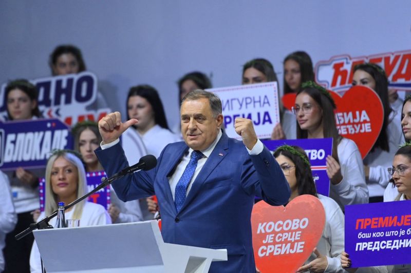 Dodik na predizbornom skupu u Nišu poručio da dijeli ideju jedne države sa Srbijom