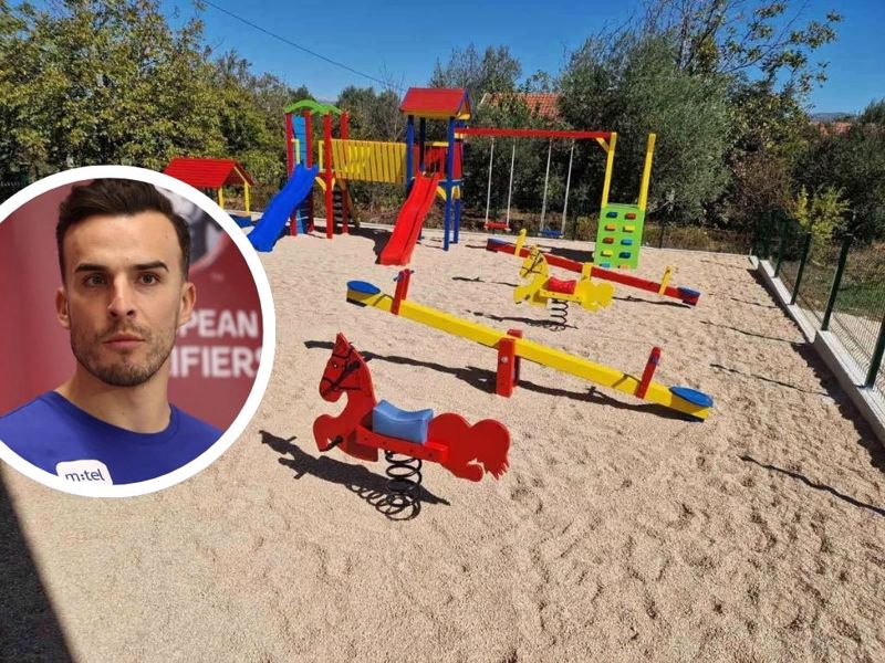 Reprezentativac Haris Tabaković finansirao izgradnju dječijeg igrališta u džematu Pješivac